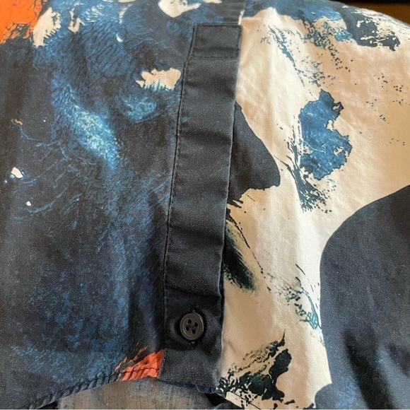 COS Navy Watercolor Pullover Top size XS - Picture 6 of 6